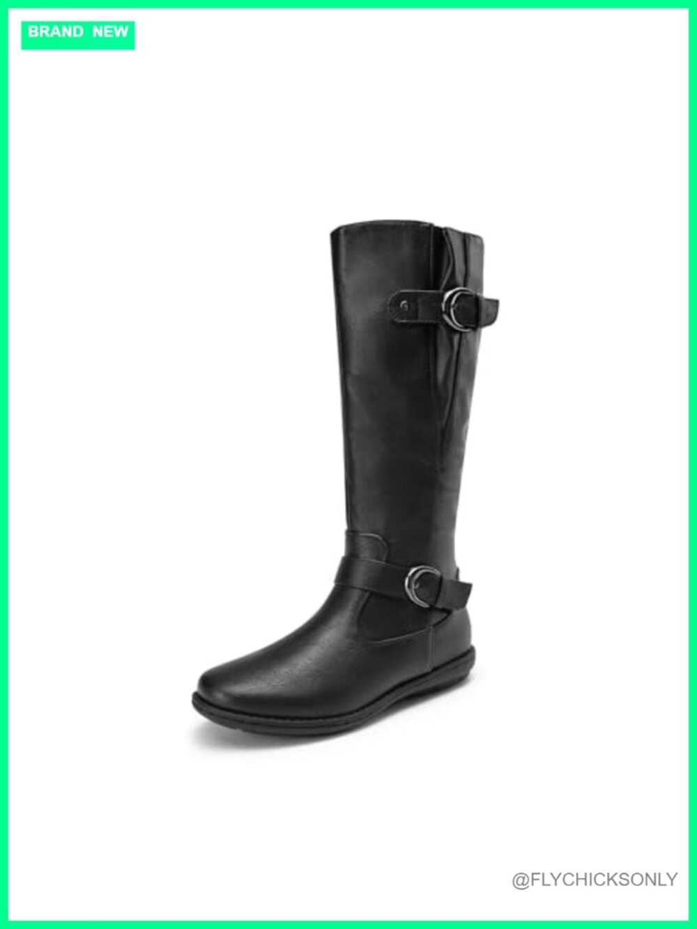 Women's Faux Fur-Lined Knee High Winter Boots Side Zip Tall Snow Boots
